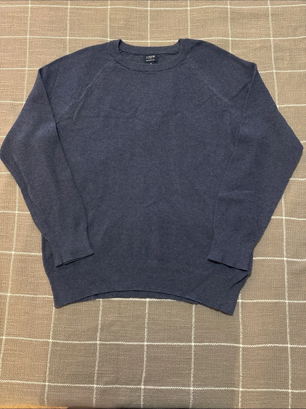 J. Crew Men's Navy Crewneck Pullover Sweater